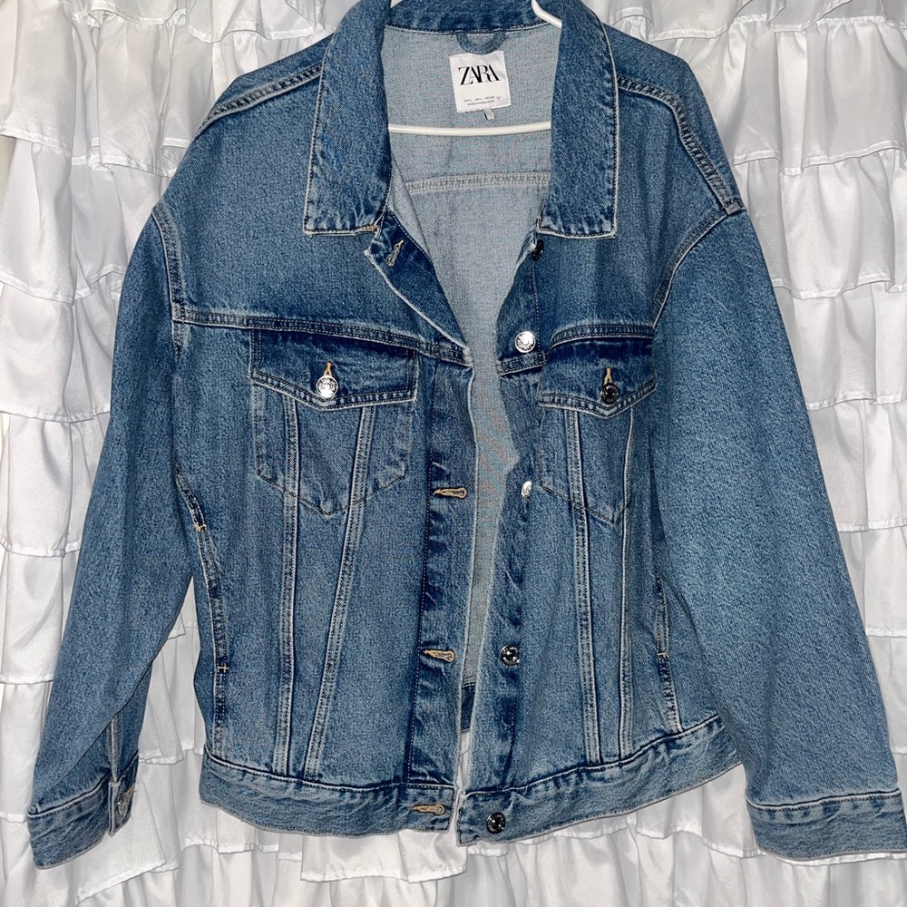 Zara Classic Blue Jean Jacket for Women